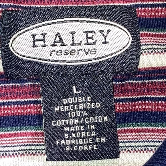 Mens Large Vintage Haley Reserve Golf Polo w/ Sky Creek Ranch Logo - Picture 3 of 10